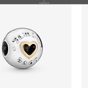 Pandora Family & Love Heart Clip Charm